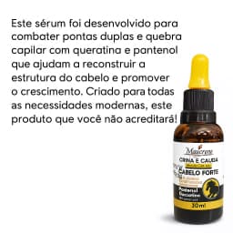 Detalhe do sérum capilar